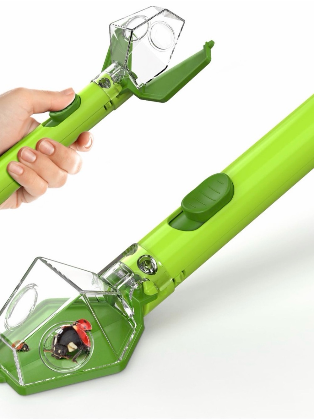 Green Bug Catcher with Clear Viewing Chamber